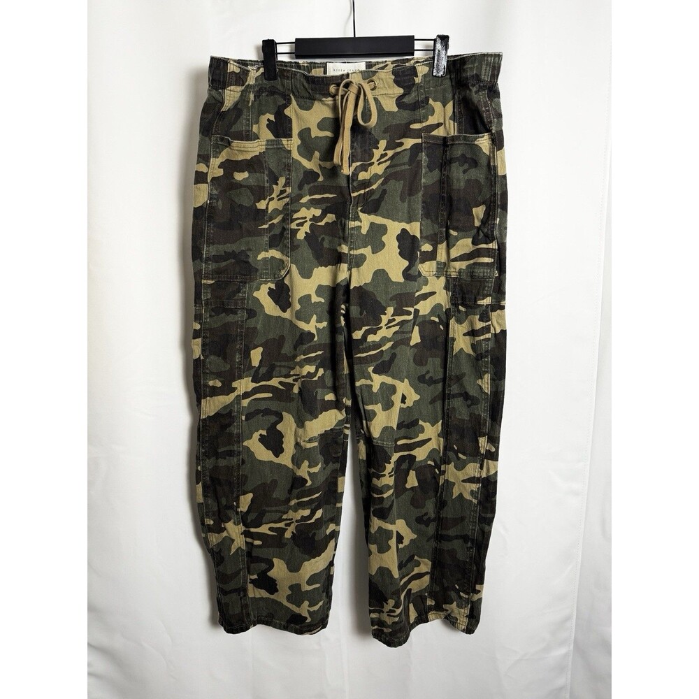 RISEN JEANS Womens Size 3XL Camo Drawstring Cargo Military Grunge Everyday